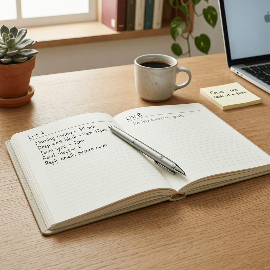 The 2-List Strategy: A Simple System to Protect Deep Work